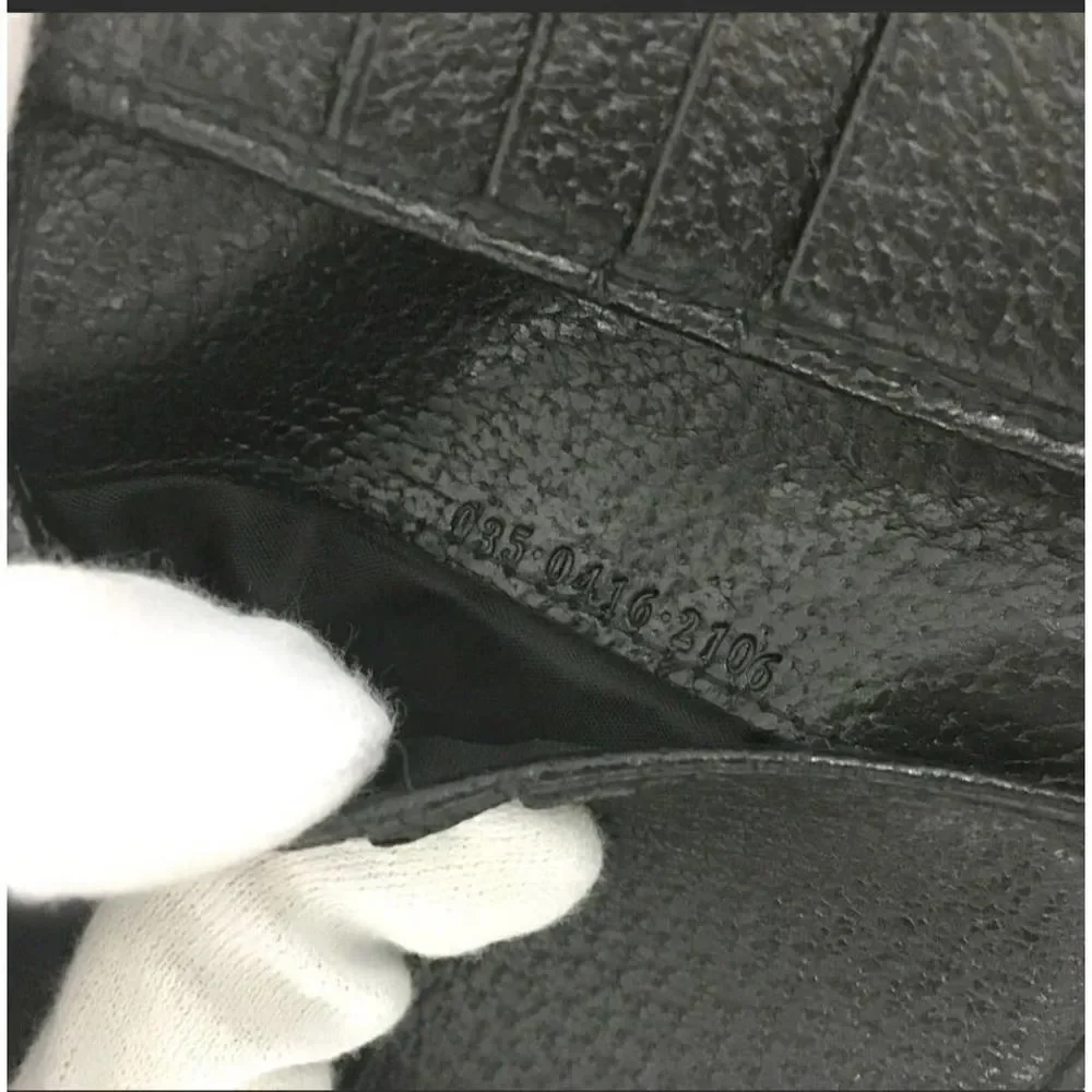 GUCCI GG Logo Canvas Leather Bifold Wallet /1A7636. 03504162106